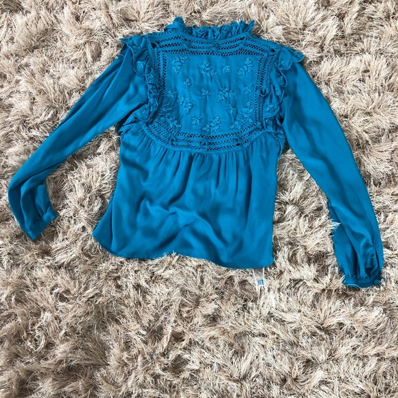 Anthropologie Tops - Womens 511 royal blue blouse